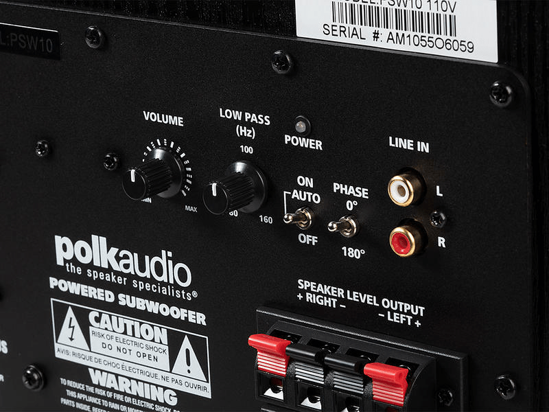 Polk Audio PSW10EBK Mélyláda