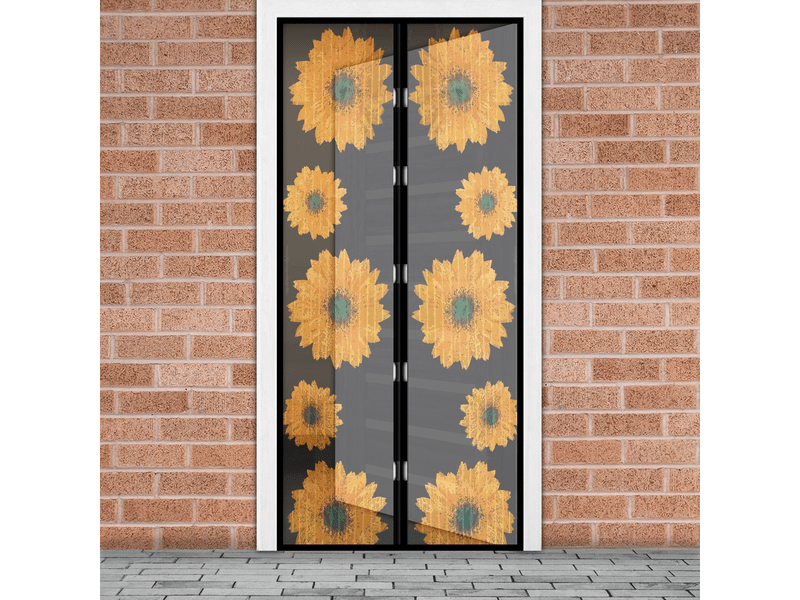 DELIGHT 11398A Szúnyogháló ajtóra, Napraforgós