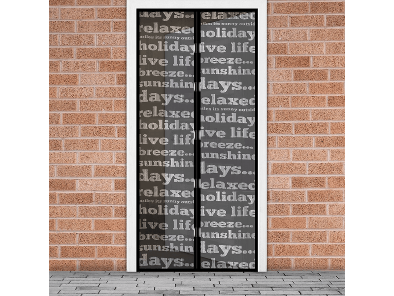 DELIGHT 11398B Szúnyogháló ajtóra, Feliratos