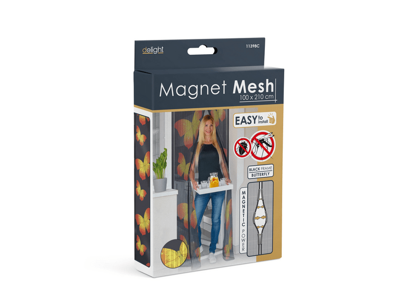DELIGHT 11398C Szúnyogháló ajtóra, Pillangós