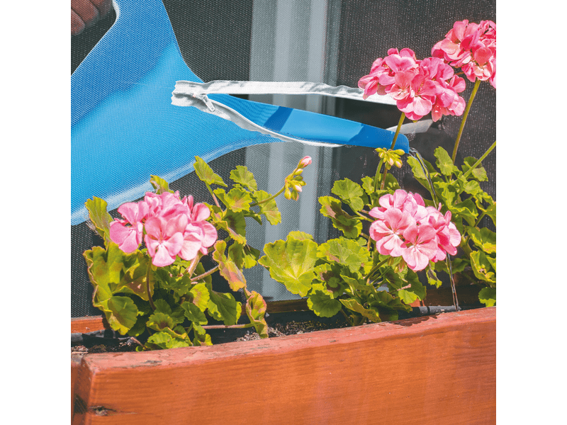 DELIGHT 11611WH Öntapadós szúnyogháló cipzáros nyílással, Fehér