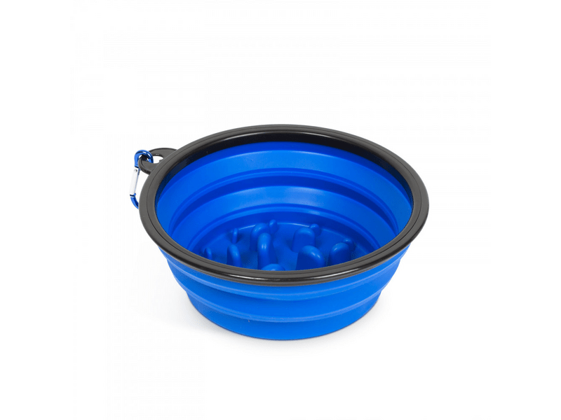 YUMMIE 60008BL Kék Összenyomható Etetőtál - 1 l