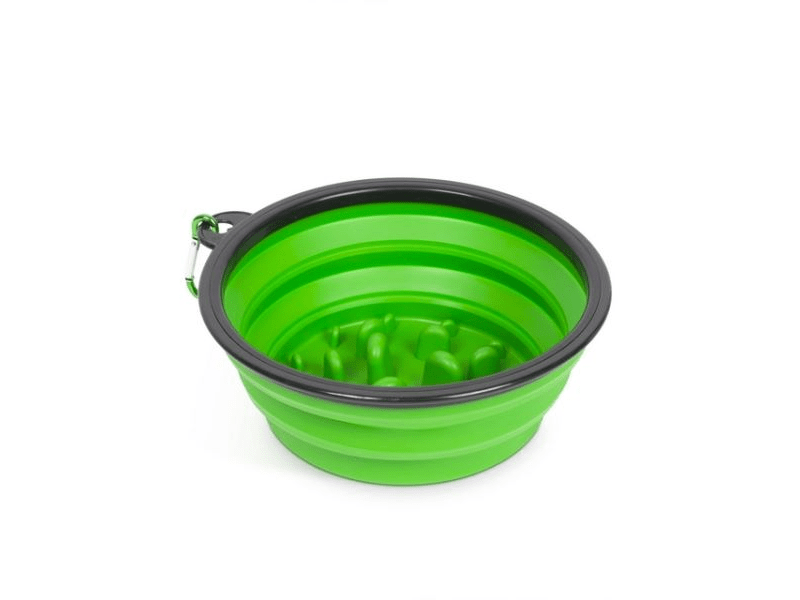 YUMMIE 60008GR Zöld Összenyomható Etetőtál - 1 l