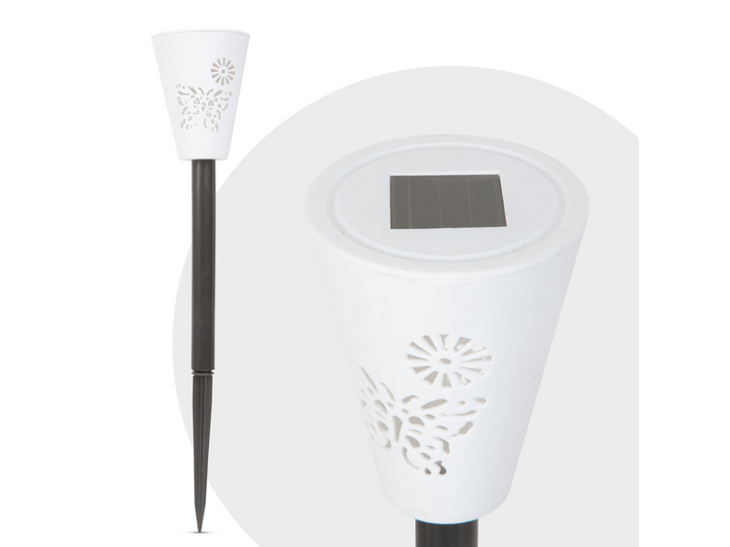 Garden of Eden 11261 LED-es szolár lámpa, RGB, Fehér