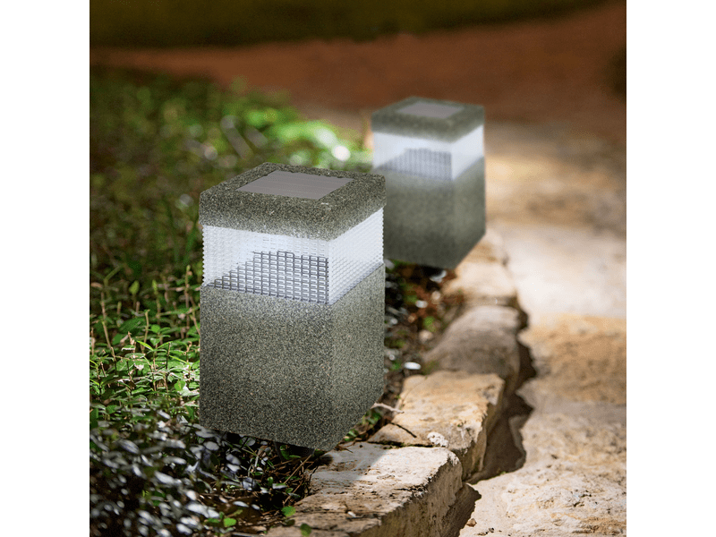 Garden of Eden 11266 LED-es szolár lámpa, Kőmintás