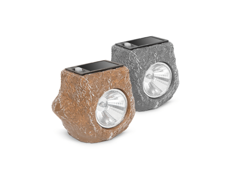Garden of Eden 11389D LED-es kültéri szolárlámpa, Kőmintás