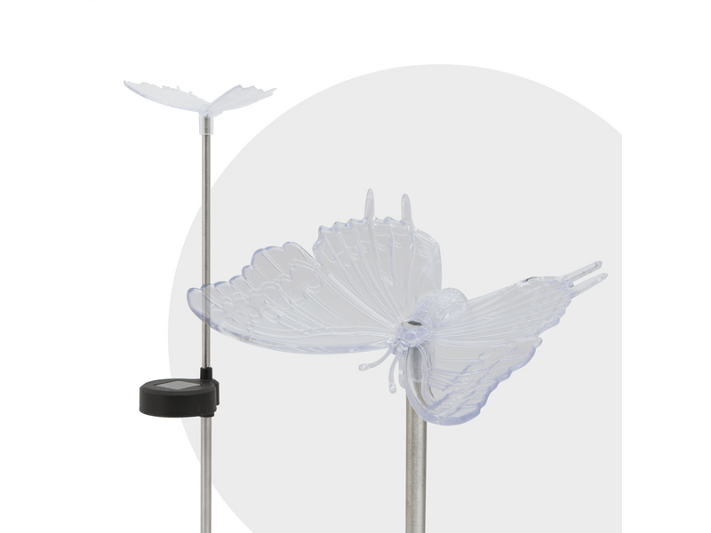 Garden of Eden 11393 RGB LED-es szolár lámpa, Pillangós