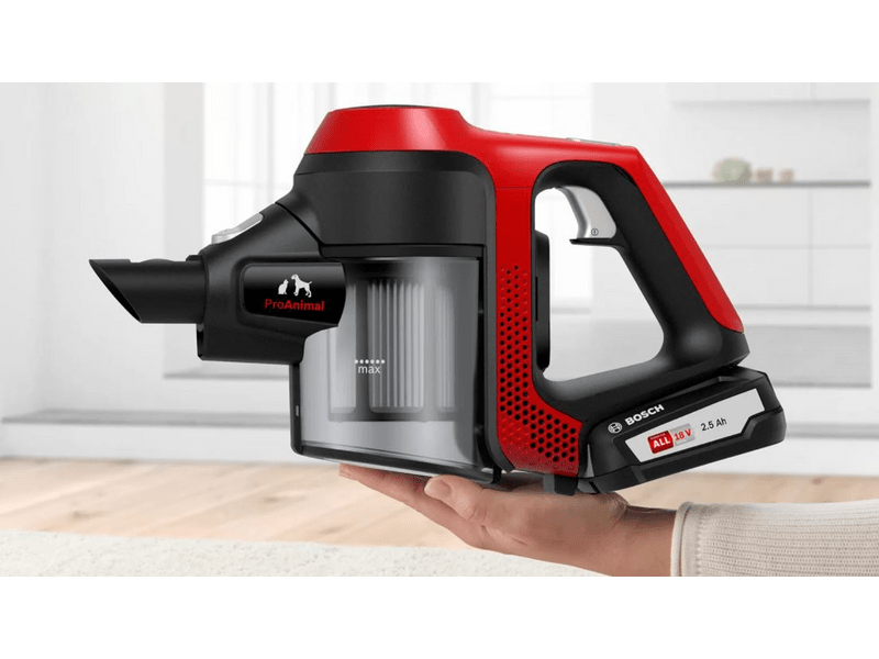 Bosch BBS61PET2 Serie 6 Akkumulátoros porszívó Unlimited ProAnimal Vörös