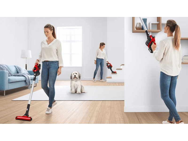 Bosch BBS61PET2 Serie 6 Akkumulátoros porszívó Unlimited ProAnimal Vörös