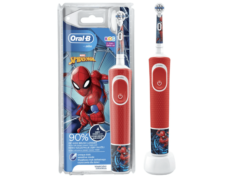 Oral-B D100 Kids Spiderman Elektromos Fogkefe