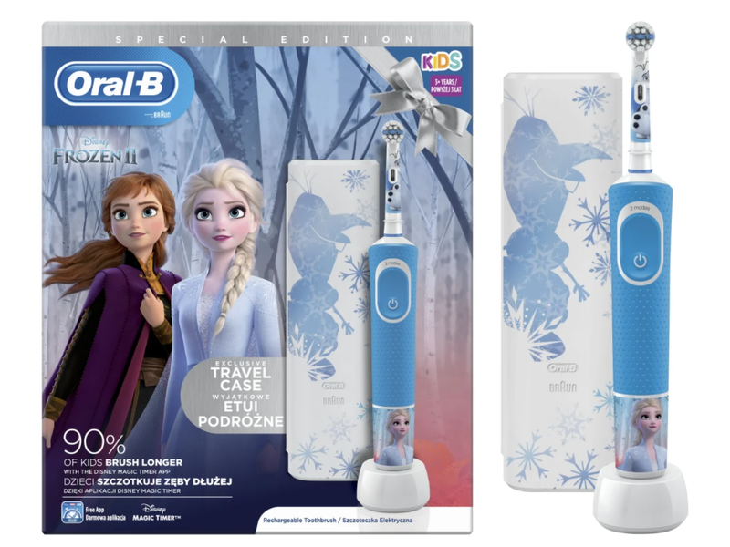 Oral-B D100 Kids Jégvarázs 2 Special Edition Elektromos fogkefe