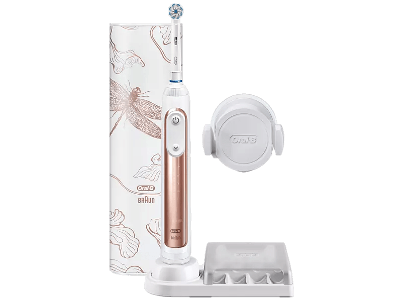 Oral-B Pro 10000 Elektromos fogkefe, Sensi fejjel, Rose Gold, Dragonfly