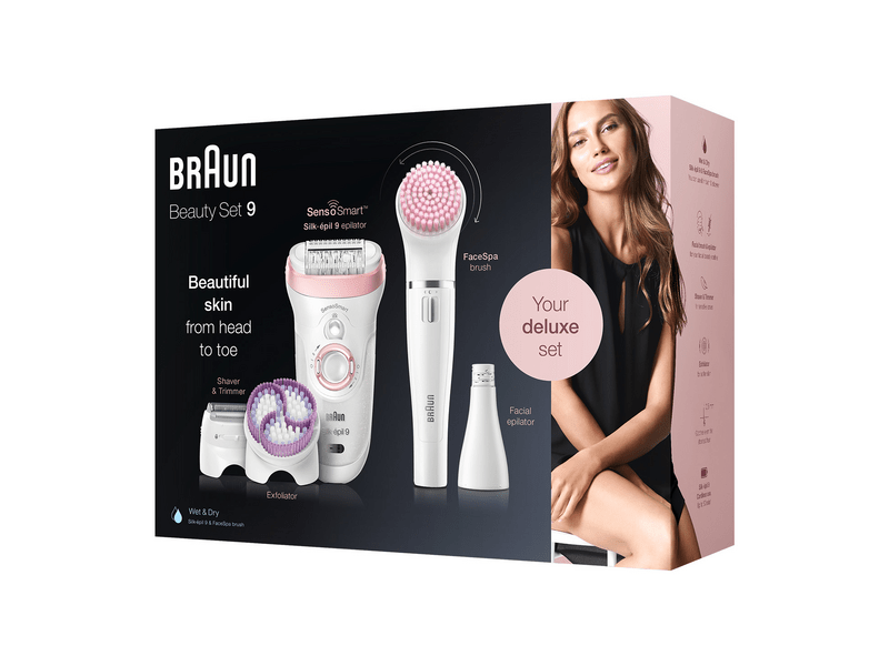 Braun Silk-epil Beauty 9 9/975 BS Wet & Dry epilátor szett