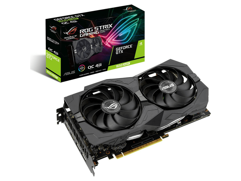 ROG Strix GeForce® GTX 1650 SUPER™ OC Edition videókártya (ROG-STRIX-GTX1650S-O4G-GAMING)