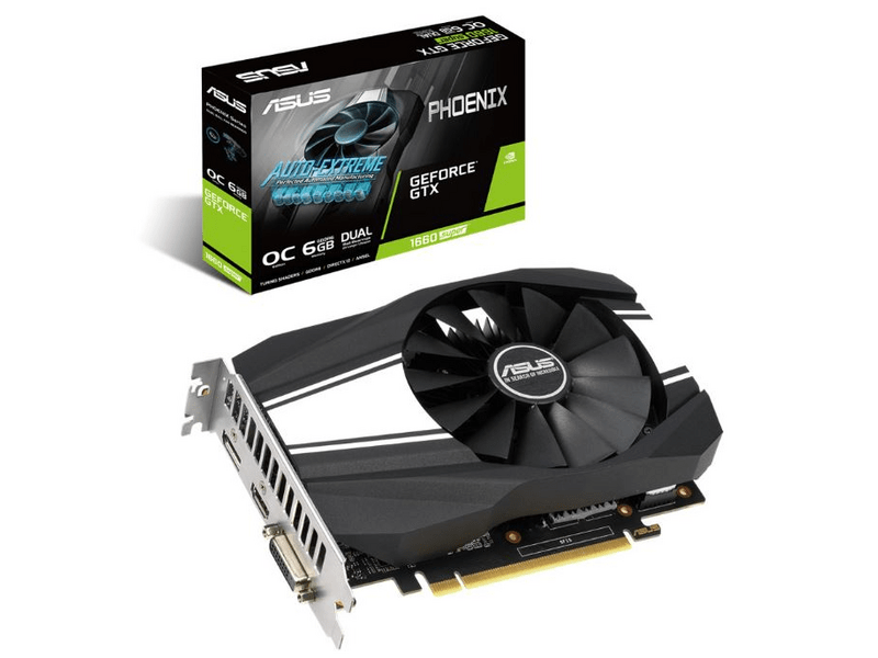 ASUS Phoenix GeForce® GTX 1660 SUPER™ OC edition 6GB GDDR6 videókártya (PH-GTX1660S-O6G)