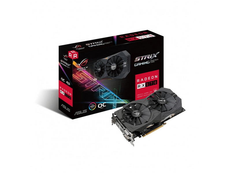 ASUS ROG Strix RX570 OC Edition 4 GB GDDR5 Videókártya (ROG-STRIX-RX570-O4G-GAMING)