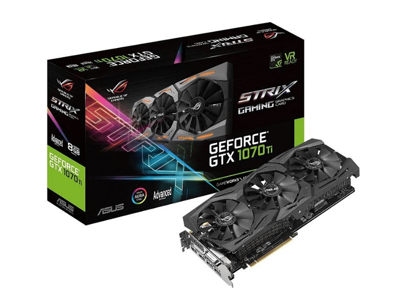 ASUS ROG Strix GeForce® GTX 1070 Ti Advanced e. Videókártya (ROG-STRIX-GTX1070TI-A8G-GAMING)