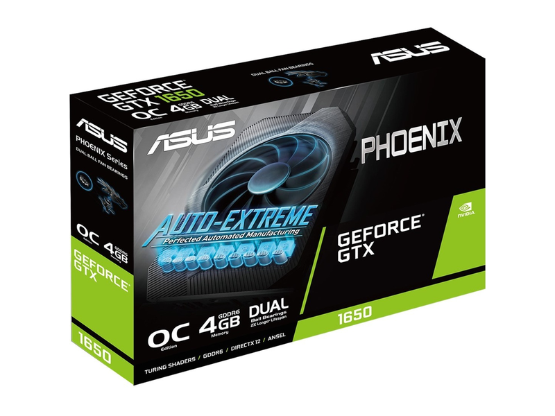 ASUS Phoenix GeForce® GTX 1650 OC edition 4GB GDDR6 videókártya (PH-GTX1650-O4GD6)