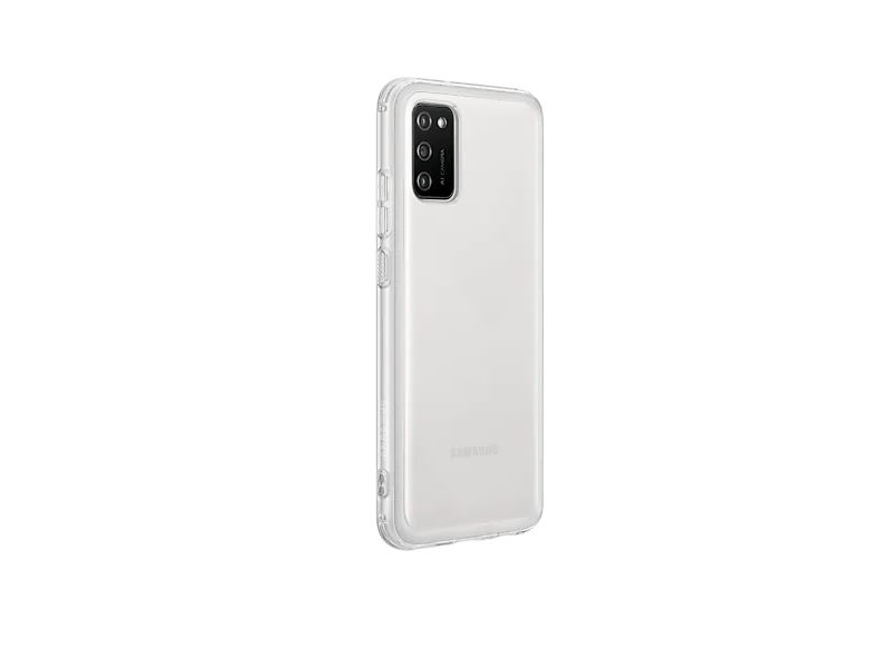 Samsung EF-QA026TTEGEU Galaxy A02s Puha átlátszó hátsó tok