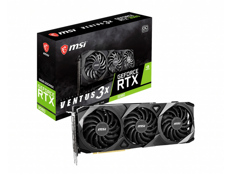 MSI GeForce RTX 3080 VENTUS 3X 10GB OC videókártya