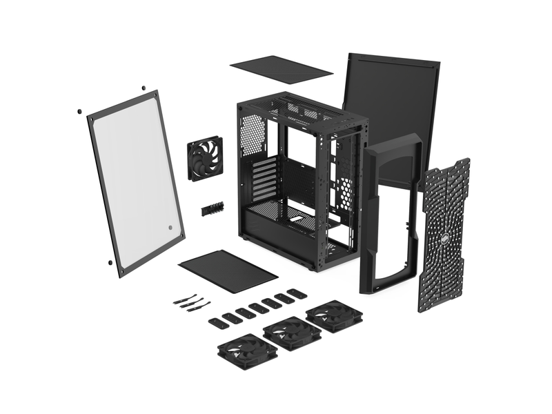 SilentiumPC SPC263 Astrum AT6V TG Asztali számítógépház
