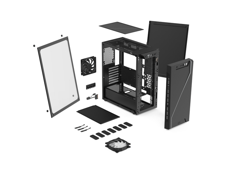 SilentiumPC SPC256 Armis AR6Q EVO TG ARGB Asztali számítógépház