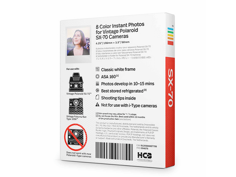 Polaroid SX-70 Színes film