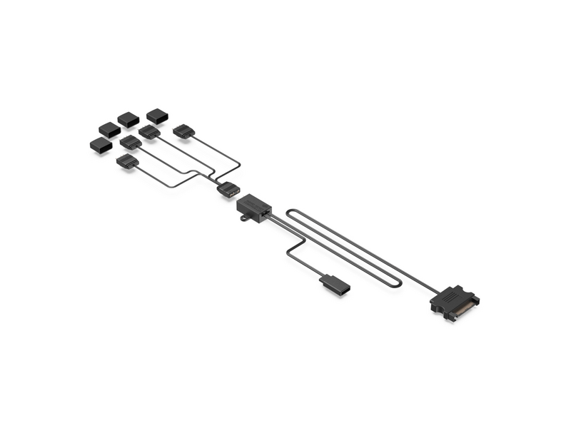 SilentiumPC SPC279 Nano Reset ARGB Szín és fény effekt vezérlő kábel szett