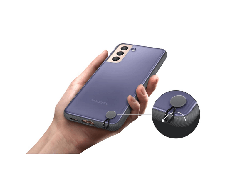 Samsung Galaxy S21 5G Hátsó védőtok, átlátszó fekete (EF-GG991CBEGWW)