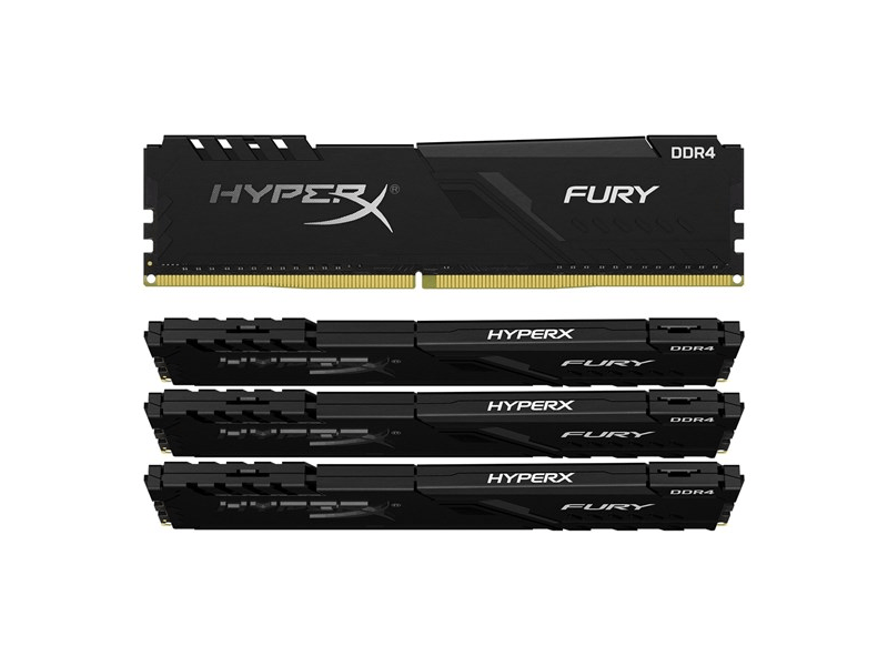 Kingston HyperX Fury 64GB Kit 4x16GB DDR4 3200MHz RAM