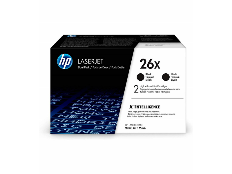 HP CF226XD (26X) duo-pack fekete toner