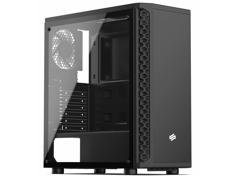 SilentiumPC SPC232 Signum SG1M ATX TG fekete számítógépház