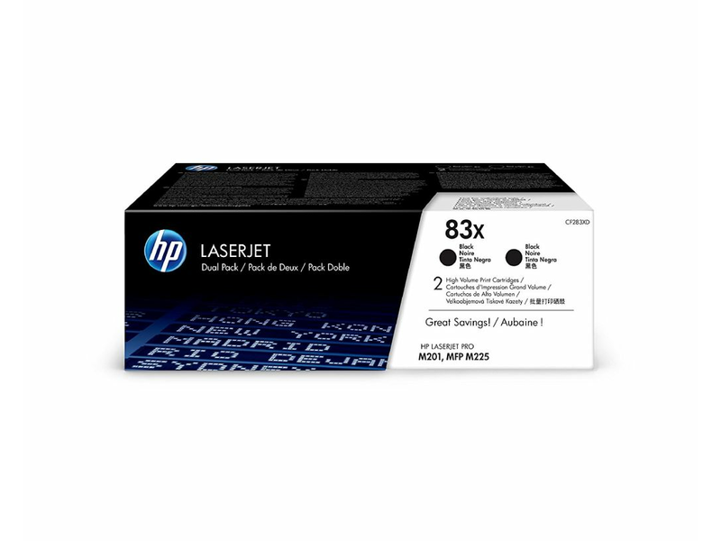 HP CF283XD (83X) duo-pack fekete toner