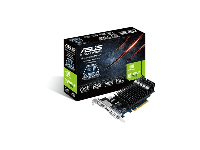 Asus NVIDIA GeForce GT 730 2GB videókártya (GT730-SL-2GD5-BRK)