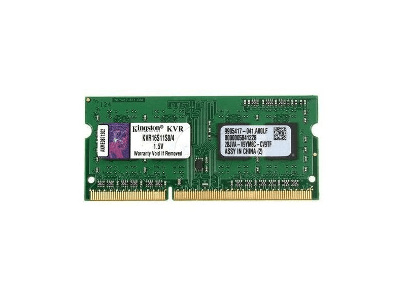 Kingston 4GB DDR3 Notebook RAM 1600MHz (KVR16S11S8/4)