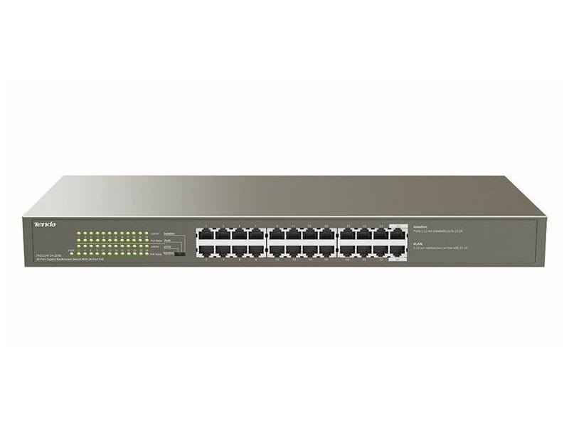 TENDA TEG1124P24250W  GIGABIT asztali switch