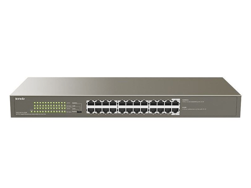 TENDA TEG1124P24250W GIGABIT asztali switch