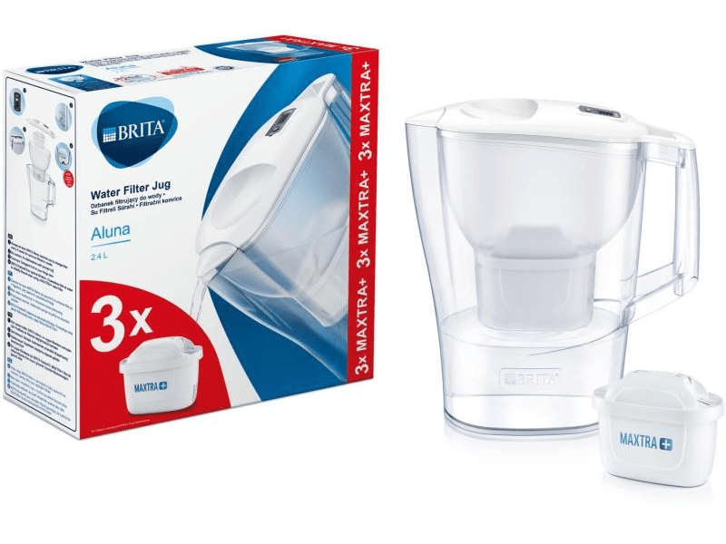 Brita Aluna 2.4 l Vízszűrő kancsó, 3 db Maxtra+ szűrőbetéttel (BRH1040564)