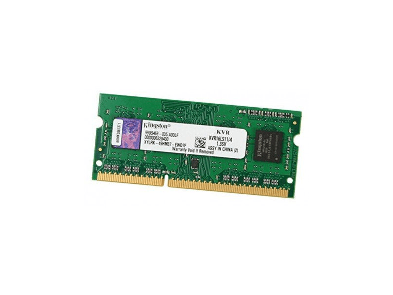Kingston ValueRAM KVR16LS11/4 4 GB NotebookRAM