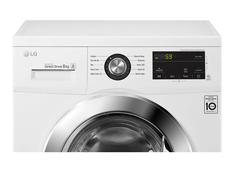 LG F4J3TN5WE Elöltöltős mosógép