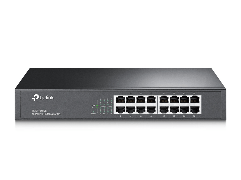 TP-Link TL-SF1016DS 16 portos asztali/rackbe szerelhető switch