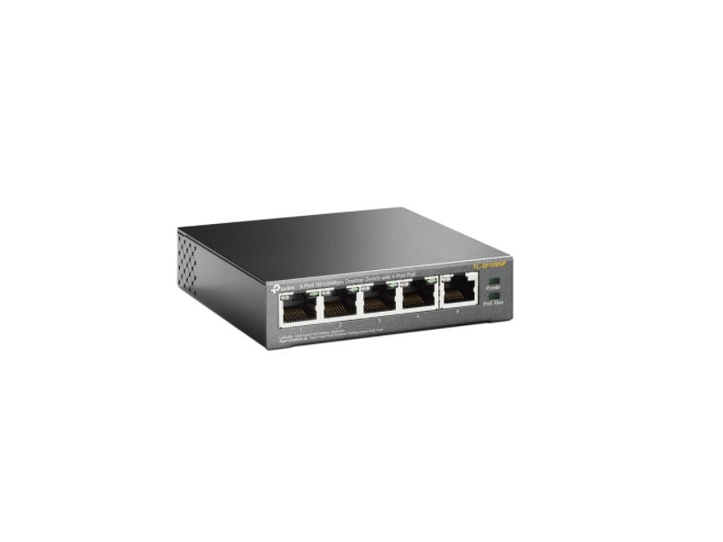 TP-Link TL-SF1005P 5-Portos 10/100 Mbps asztali switch 4 PoE porttal