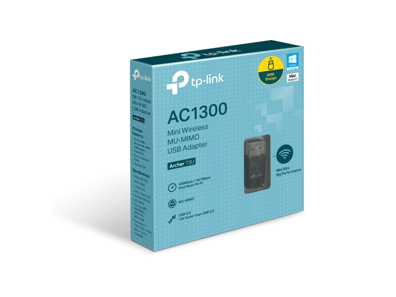 TP-Link ARCHER T3U AC1300 Mini Vezeték Nélküli MU-MIMO USB Adapter