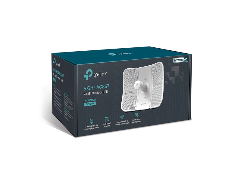 TP-Link CPE710 5GHz AC 867Mbps 23dBi kültéri CPE