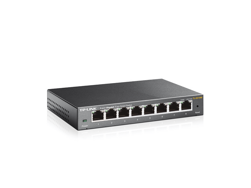 TP-Link TL-SG108 8 portos, 10/100/1000Mbps asztali switch