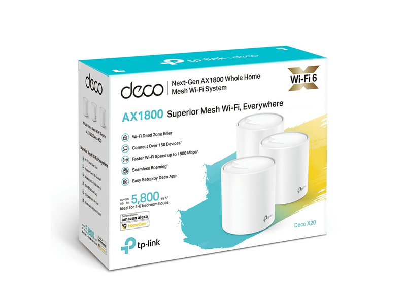 TP-Link DECO X20 AX1800 Otthoni Mesh Wi-Fi 6 Rendszer