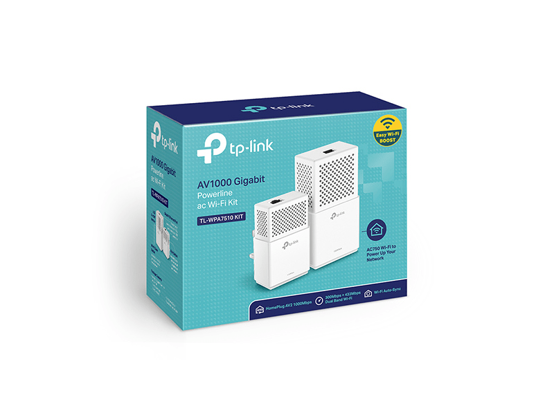 TP-Link TL-WPA7510KIT AV1000 Gigabit Powerline AC Wi-Fi készlet