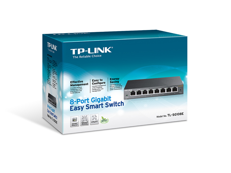 TP-Link TL-SG108E 8 portos gigabites Easy Smart Switch