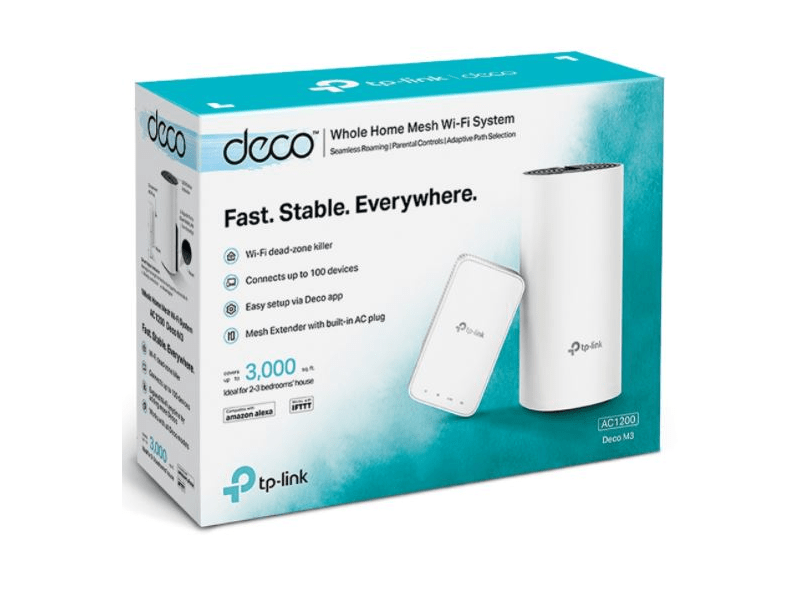 TP-Link Deco M3 AC1200 Otthoni Mesh Wi-Fi Rendszer