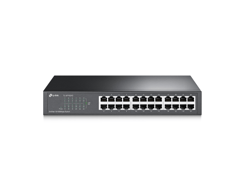 TP-Link TL-SF1024D 24 portos 10/100 Mb/s asztali/rackbe szerelhető Switch